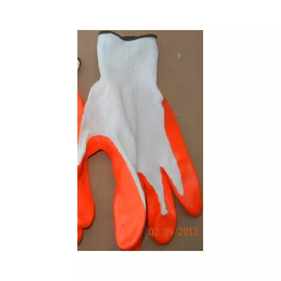 כפפות סטרץ שחור/כתום פוליאסטר  מושפרצות